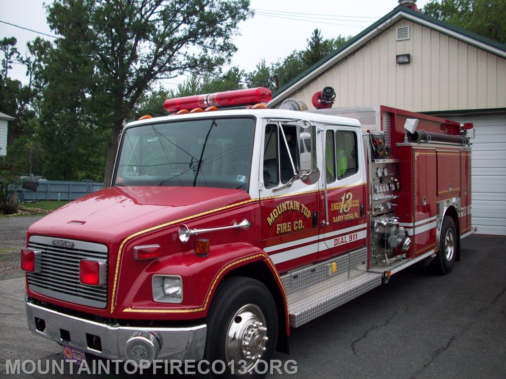 1995 E-One Engine Rescue
1250 PUMP / 750 Gal water
1200 ft 5&quot; supply line
2 - 1 3/4 in handlines
1- 2 1/2  handline
5 Centre County Portables
4 Clearfield/Blair Portables
Holmatro Core rescue tools including
Spreader, Shear, Combi 2 rams, mini cutter
5 Scott 5.5 SCBA / 5 spare cylinders
3 Seek Thermal Cameras
1 MSA Therma l camera
1 MSA 4 Gas detector
1 PPV, 1 neg pressure Fans
Various fire handtools
Rigid cordless Handtool set
Windshield cutter
4 Sidewinder Stabilizers
4 various sized rescue struts
2 high lift jacks
wooded cribbing
Air Chisel Kit
Hand tool Kit
Chains / adapters
Milwaukee sawzall, Dewalt Cordless Sawzall 
RIT Board, RIT air kit
Hazmat pads, Pig socks, Stream Booms
Leak Plug Kits
4 Tyvex suits
AED 
First aid kit/ oxygen 
Spine board/ Cervical Collars
2 portable Honda generator lights
2 slow/stop traffic control signs/poles
