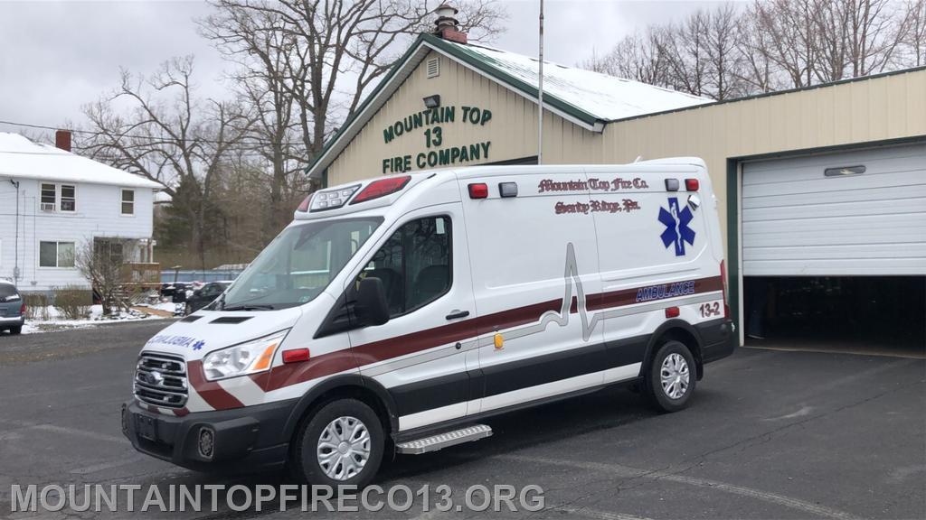 Ambulance 13-2. 2019 Ford Transit Demers
Basic Life Support unit