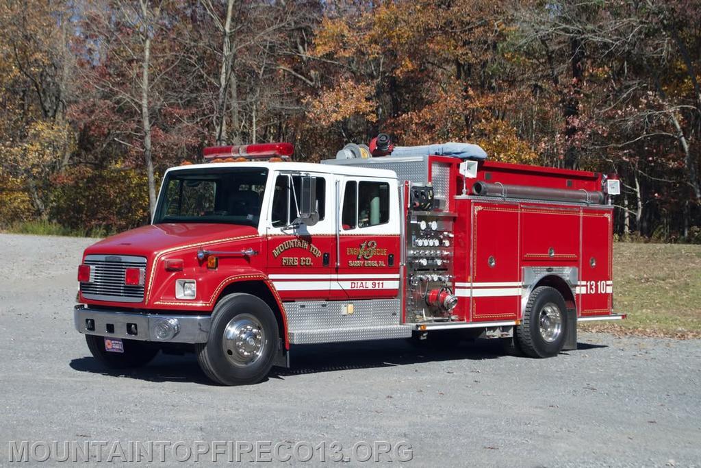1995 E-One Engine Rescue
1250 PUMP / 750 Gal water
1200 ft 5&quot; supply line
2 - 1 3/4 in handlines
1- 2 1/2  handline
5 Centre County Portables
4 Clearfield/Blair Portables
Holmatro Core rescue tools including
Spreader, Shear, Combi 2 rams, mini cutter
5 Scott 5.5 SCBA / 5 spare cylinders
3 Seek Thermal Cameras
1 MSA Therma l camera
1 MSA 4 Gas detector
1 PPV, 1 neg pressure Fans
Various fire handtools
Rigid cordless Handtool set
Windshield cutter
4 Sidewinder Stabilizers
4 various sized rescue struts
2 high lift jacks
wooded cribbing
Air Chisel Kit
Hand tool Kit
Chains / adapters
Milwaukee sawzall, Dewalt Cordless Sawzall 
RIT Board, RIT air kit
Hazmat pads, Pig socks, Stream Booms
Leak Plug Kits
4 Tyvex suits
AED 
First aid kit/ oxygen 
Spine board/ Cervical Collars
2 portable Honda generator lights
2 slow/stop traffic control signs/poles